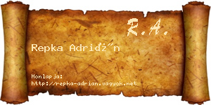 Repka Adrián névjegykártya
